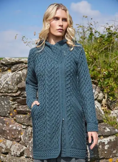 Catriona Side Zip Hooded Coatigan